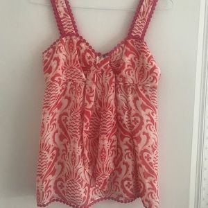 Kate Spade Pink Pineapple Top